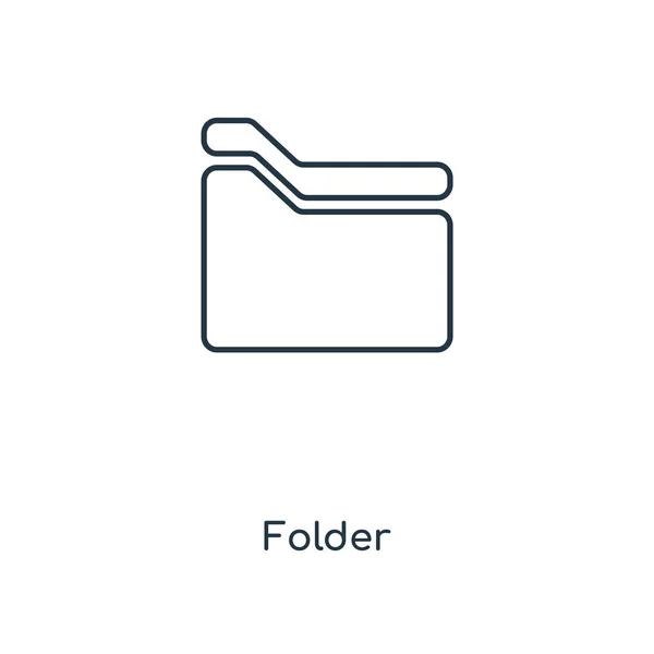 Icono Carpeta Estilo Diseño Moda Icono Carpeta Aislado Sobre Fondo — Vector de stock