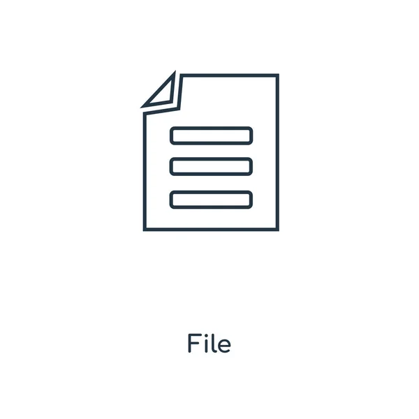 Піктограма Файлу Модний Дизайн Стиль Піктограма Файлу Ізольовані Білому Тлі — стоковий вектор