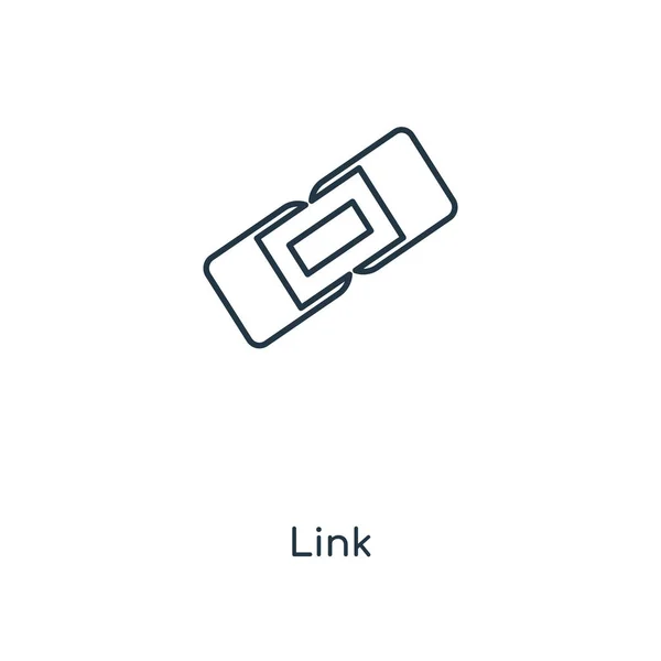 トレンディなデザイン スタイルのリンクのアイコン リンク アイコンは 白い背景で隔離 リンクの Web サイト アプリ ベクトル — ストックベクタ
