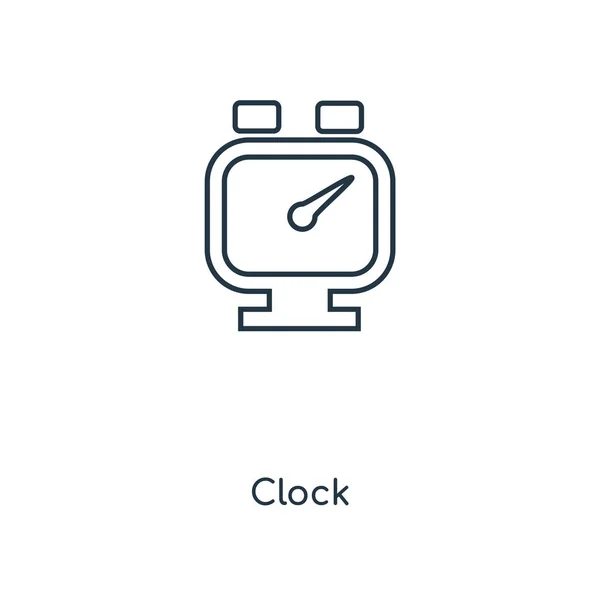 Icône Horloge Dans Style Design Mode Icône Horloge Isolée Sur — Image vectorielle