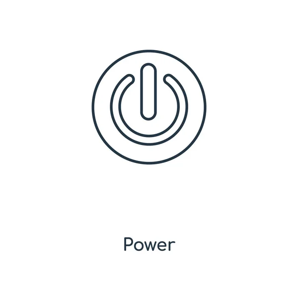 Pictogram Voor Energiebeheer Concept Lijn Lineaire Power Overzicht Symbool Conceptontwerp — Stockvector