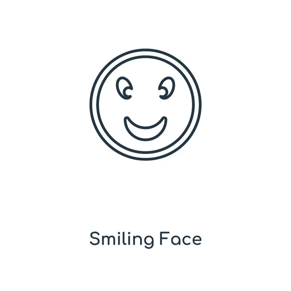 Icono Cara Sonriente Estilo Diseño Moda Icono Cara Sonriente Aislado — Vector de stock