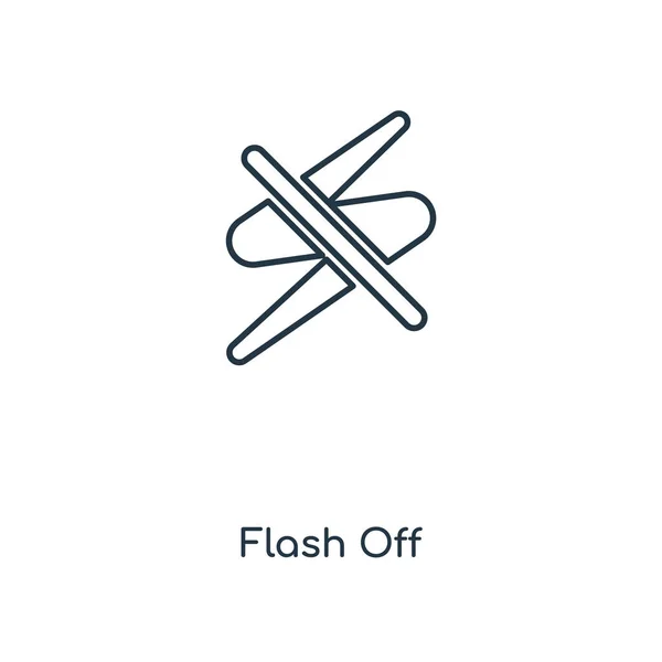 Ícone Flash Estilo Design Moderno Ícone Flash Isolado Fundo Branco — Vetor de Stock