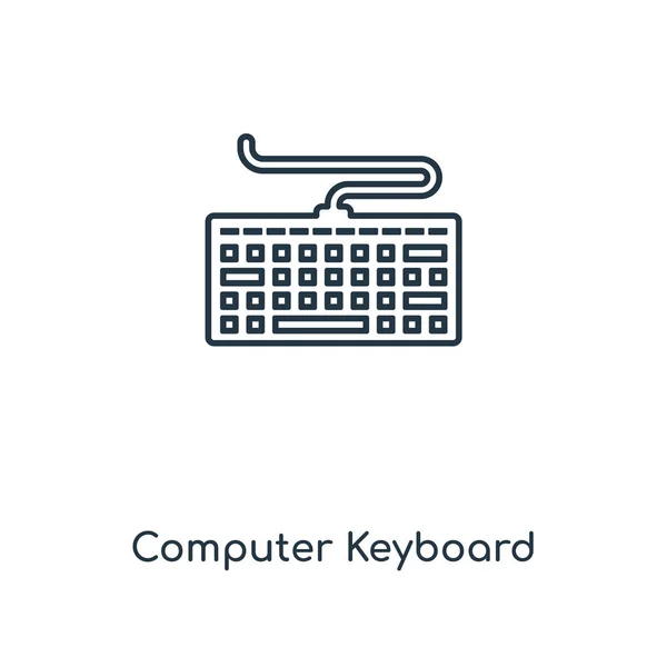 Computertastatur Symbol Trendigen Design Stil Computertastatursymbol Isoliert Auf Weißem Hintergrund — Stockvektor