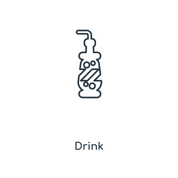 Εικονίδιο Ποτό Μοντέρνα Στυλ Σχεδιασμού Εικονίδιο Ποτό Απομονωμένα Λευκό Φόντο — Διανυσματικό Αρχείο