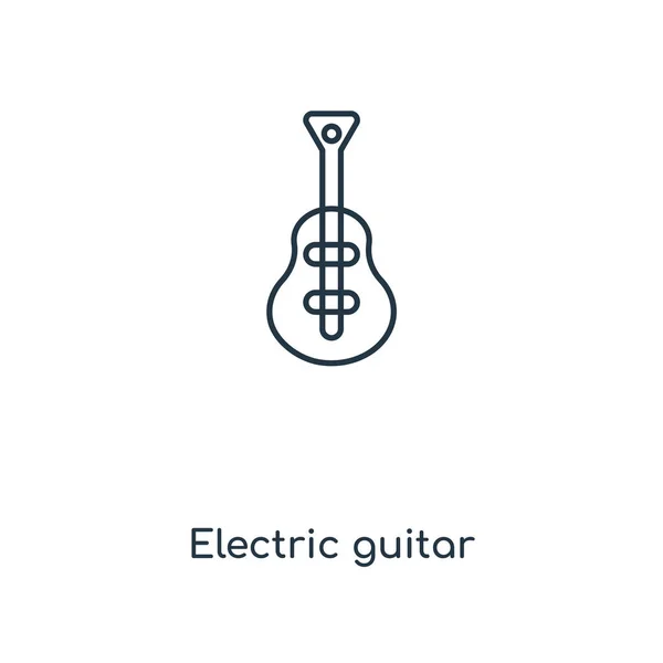 Het Pictogram Van Elektrische Gitaar Trendy Stijl Elektrische Gitaar Pictogram — Stockvector