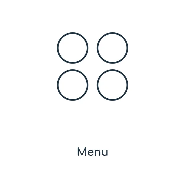 Ikona Menu Modny Styl Ikony Menu Białym Tle Menu Ikony — Wektor stockowy
