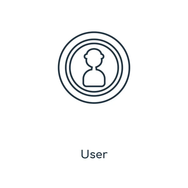 Benutzersymbol Trendigen Design Stil Benutzersymbol Isoliert Auf Weißem Hintergrund Benutzer — Stockvektor