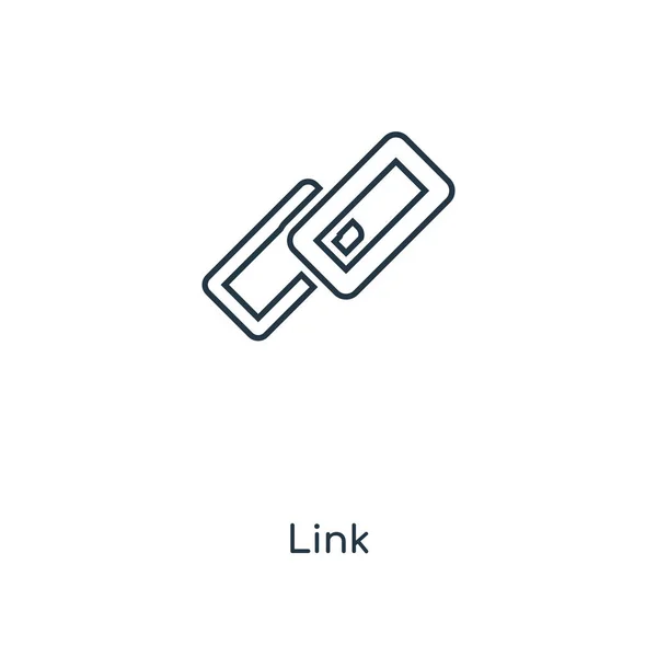 Ícone Link Estilo Design Moderno Ícone Link Isolado Fundo Branco —  Vetores de Stock