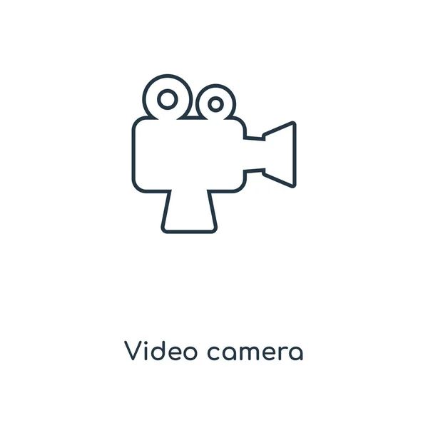 Videokamera Ikone Trendigen Design Stil Videokamera Symbol Isoliert Auf Weißem — Stockvektor