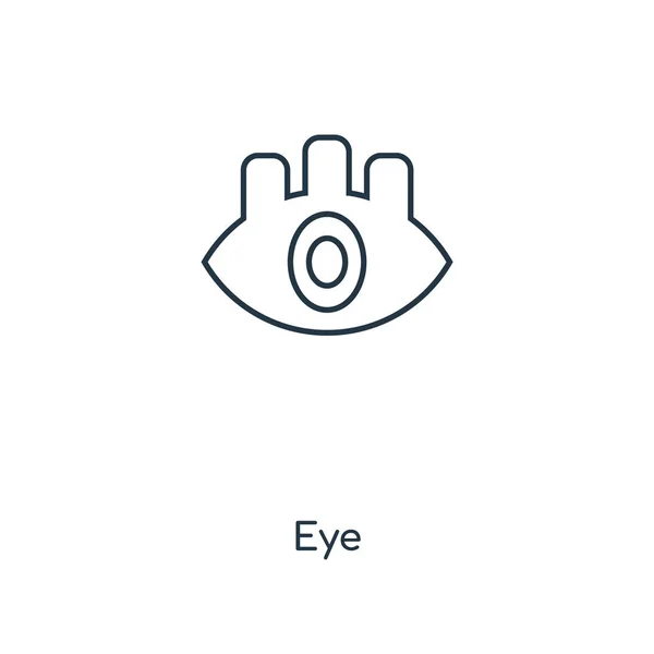 时尚设计风格的眼睛图标 眼睛图标隔离在白色背景上 眼睛矢量图标简单和现代平面符号为网站 应用程序 眼睛图标向量例证 Eps10 — 图库矢量图片
