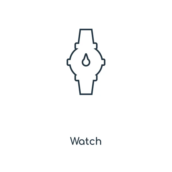 Ikonę Zegarka Modny Styl Oglądaj Białym Tle Białym Tle Zegarek — Wektor stockowy