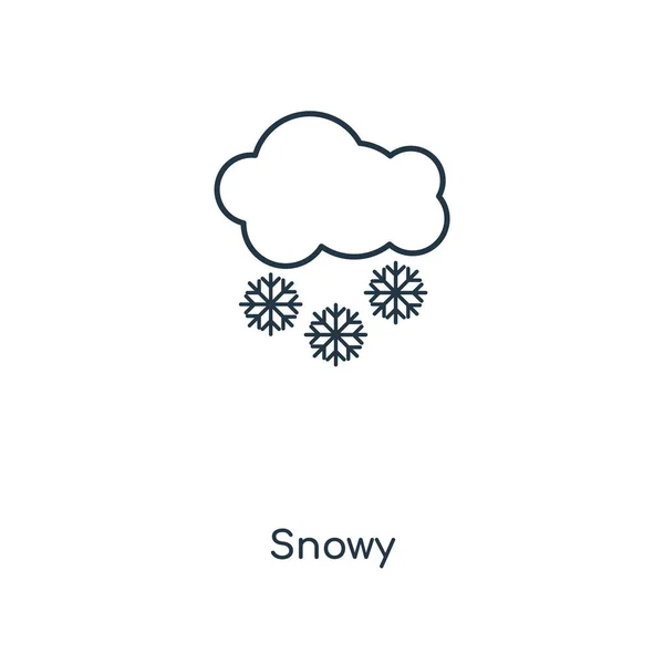 Icono Nevado Estilo Diseño Moda Icono Nevado Aislado Sobre Fondo — Archivo Imágenes Vectoriales