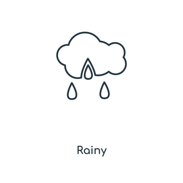 Дощова Ікона Модному Стилі Дизайну Дощова Ікона Ізольована Білому Тлі — стоковий вектор