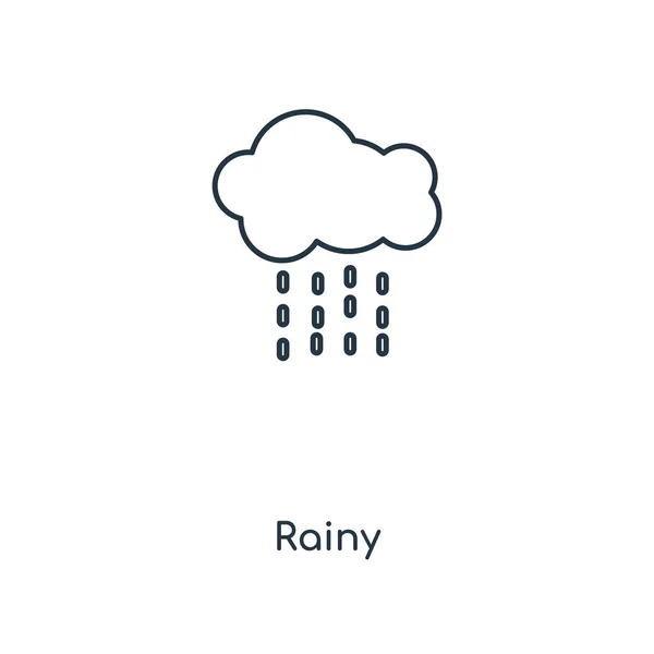 Дощова Ікона Модному Стилі Дизайну Дощова Ікона Ізольована Білому Тлі — стоковий вектор