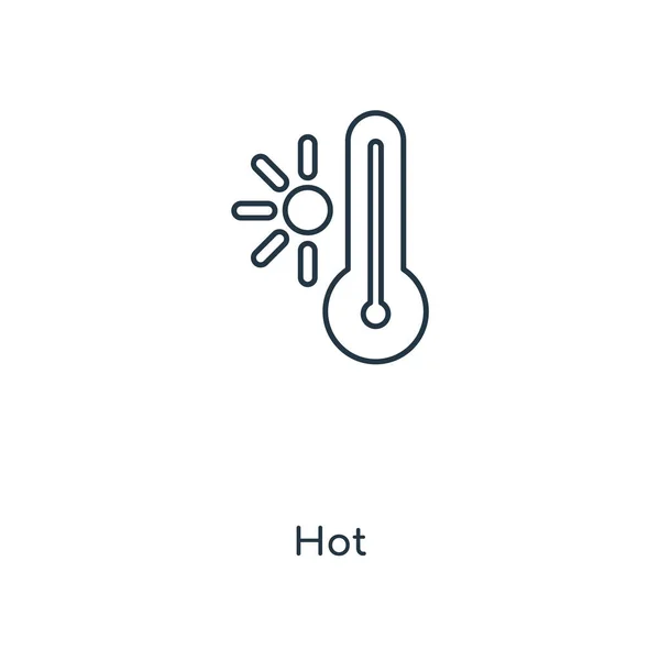 Icono Caliente Estilo Diseño Moda Icono Caliente Aislado Sobre Fondo — Archivo Imágenes Vectoriales