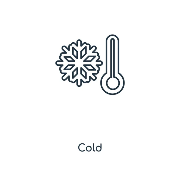 Icono Frío Estilo Diseño Moda Icono Frío Aislado Sobre Fondo — Archivo Imágenes Vectoriales