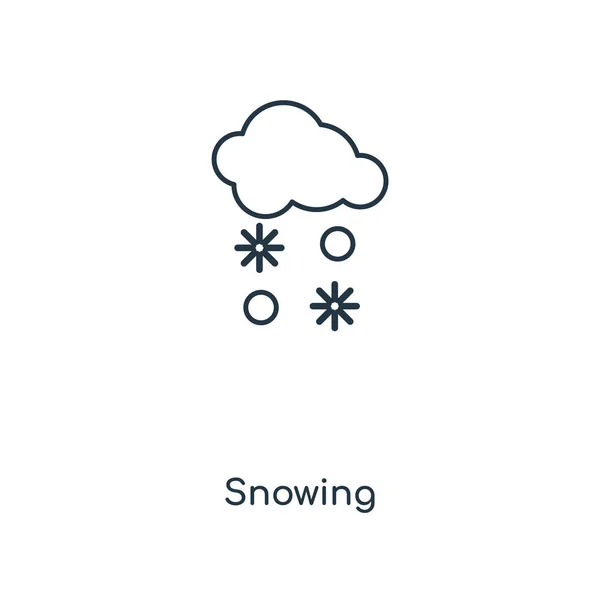 Икона Снега Модном Стиле Дизайна Снежный Значок Изолирован Белом Фоне — стоковый вектор