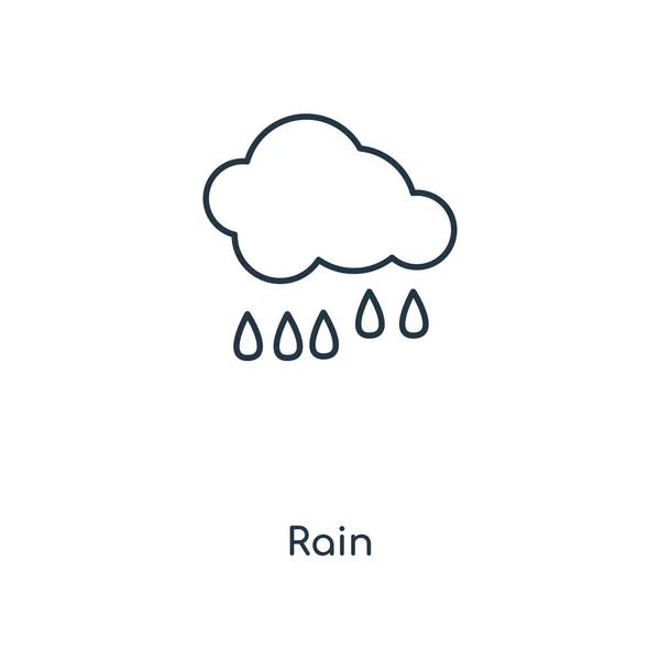 Icono Lluvia Estilo Diseño Moda Icono Lluvia Aislado Sobre Fondo — Vector de stock