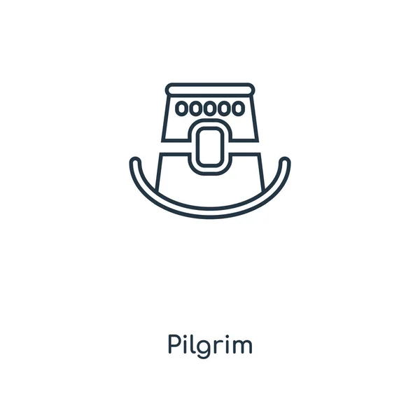 Pilgrim Icon Trendy Design Style Pilgrim Icon Isolated White Background Royalty Free Stock Vectors
