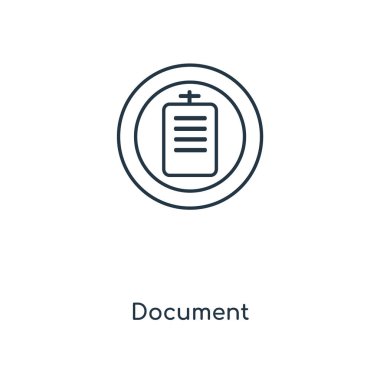 modaya uygun bir tasarım tarzı belge simgesi. Belge simgesi beyaz arka plan üzerinde izole. Belge vektör simgesi basit ve modern düz simgesi web sitesi, mobil, logo, app, UI. belgeyi simge vektör çizim, Eps10.