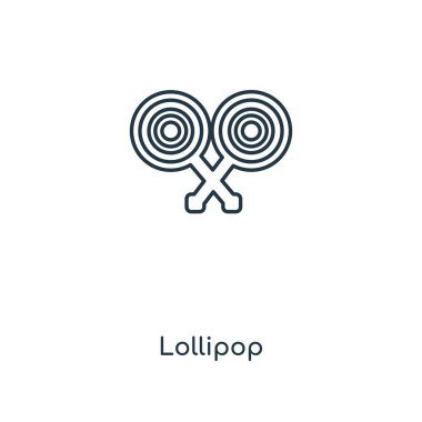 modaya uygun bir tasarım tarzı lolipop simgesi. Beyaz arka plan üzerinde izole lolipop simgesi. lolipop vektör simgesi basit ve modern düz sembolü için web sitesi, mobil, logo, app, UI. lolipop simge vektör çizim, Eps10.