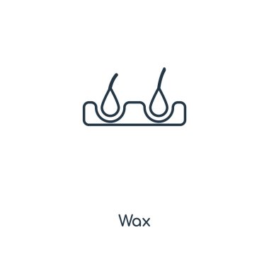 modaya uygun bir tasarım tarzı balmumu simgesi. Beyaz arka plan üzerinde izole balmumu simgesi. balmumu vektör simgesi basit ve modern düz simgesi web sitesi, mobil, logo, app, UI. balmumu simge vektör çizim, Eps10.