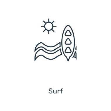 İnternet simge modaya uygun bir tasarım tarzı. Beyaz arka plan üzerinde izole internet simge. sörf vektör simgesi basit ve modern düz simgesi web sitesi, mobil, logo, app, UI. Surf simge vektör çizim, Eps10.