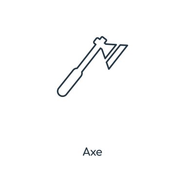 modaya uygun bir tasarım tarzı balta simgesi. Beyaz arka plan üzerinde izole balta simgesi. balta vektör simgesi basit ve modern düz simgesi web sitesi, mobil, logo, app, UI. balta simge vektör çizim, Eps10.