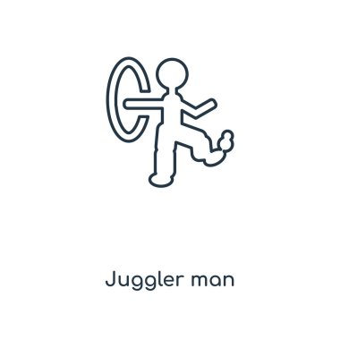 hokkabaz adam simgesi modaya uygun bir tasarım tarzı. hokkabaz adam simgesi beyaz arka plan üzerinde izole. hokkabaz adam vektör simgesi basit ve modern düz simgesi web sitesi, mobil, logo, app, UI. hokkabaz adam simge vektör çizim, Eps10.