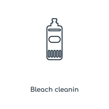 modaya uygun bir tasarım tarzı Cleanin simgesi çamaşır suyu. cleanin simgesi beyaz arka plan üzerinde izole çamaşır suyu. Cleanin vektör simgesi basit çamaşır suyu ve modern düz UI uygulaması, web sitesi, mobil, logo, sembol. simge vektör çizim, Eps10 cleanin çamaşır suyu.