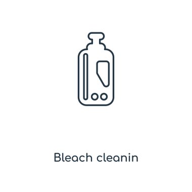 modaya uygun bir tasarım tarzı Cleanin simgesi çamaşır suyu. cleanin simgesi beyaz arka plan üzerinde izole çamaşır suyu. Cleanin vektör simgesi basit çamaşır suyu ve modern düz UI uygulaması, web sitesi, mobil, logo, sembol. simge vektör çizim, Eps10 cleanin çamaşır suyu.