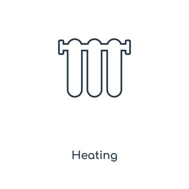 modaya uygun bir tasarım tarzı Isıtma simgesi. Beyaz arka plan üzerinde izole simgesi Isıtma. vektör simgesi basit ve modern düz simgesi web sitesi, mobil, logo, app, Isıtma UI. simge vektör çizim, Eps10 Isıtma.
