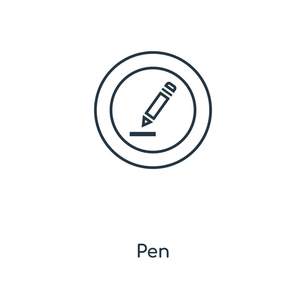 Pen Icon Trendy Design Style Pen Icon Isolated White Background — Stock Vector