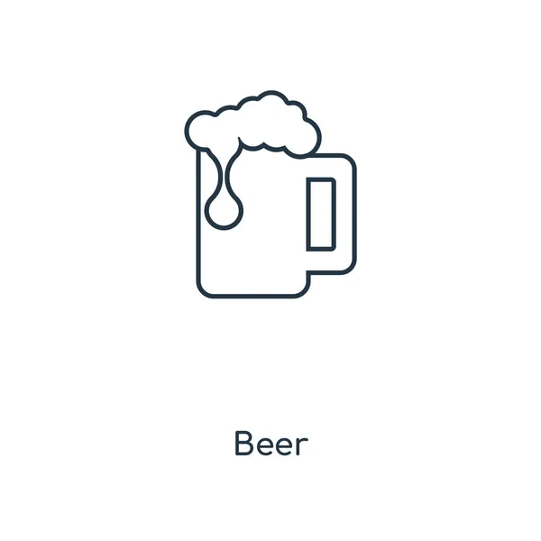 Icono Cerveza Estilo Diseño Moda Icono Cerveza Aislado Sobre Fondo — Vector de stock