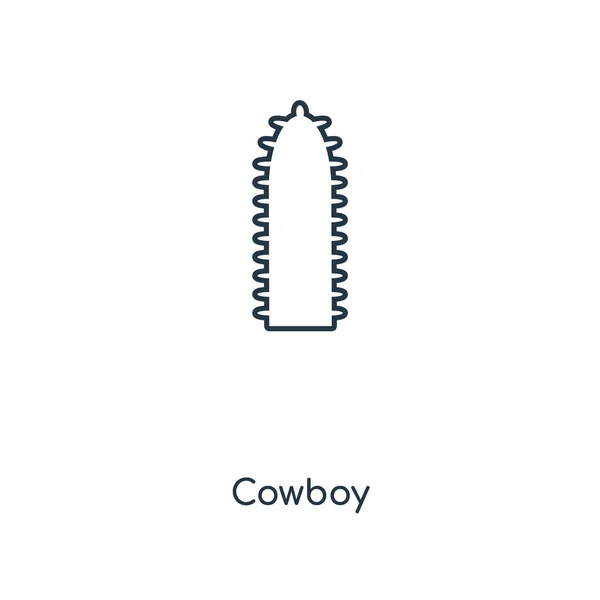 Icono Vaquero Estilo Diseño Moda Icono Vaquero Aislado Sobre Fondo — Vector de stock