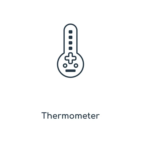 Thermometer Symbol Trendigen Design Stil Thermometer Symbol Isoliert Auf Weißem — Stockvektor