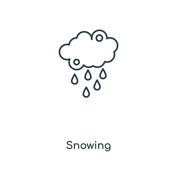 Икона Снега Модном Стиле Дизайна Снежный Значок Изолирован Белом Фоне — стоковый вектор