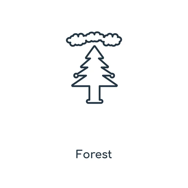 Икона Леса Модном Стиле Дизайна Иконка Леса Выделена Белом Фоне — стоковый вектор