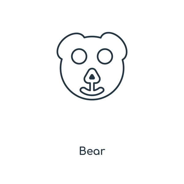 Oso Icono Estilo Diseño Moda Oso Icono Aislado Sobre Fondo — Vector de stock