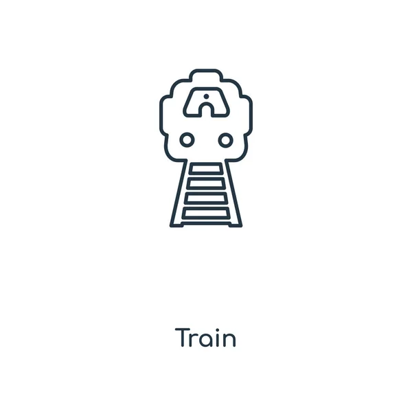 Иконка Поезда Модном Стиле Дизайна Иконка Поезда Изолированы Белом Фоне — стоковый вектор