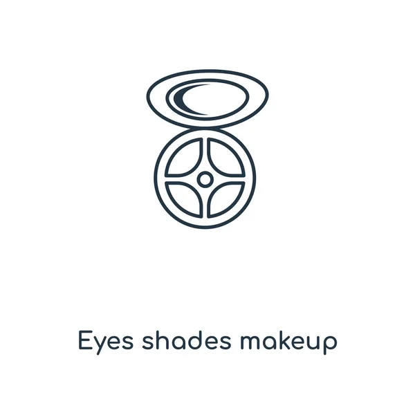 Μάτια Αποχρώσεις Makeup Εικονίδιο Στην Μοντέρνα Στυλ Σχεδιασμού Μάτια Αποχρώσεις — Διανυσματικό Αρχείο