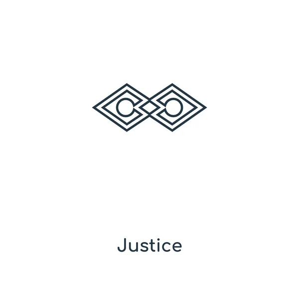 Icono Justicia Estilo Diseño Moda Icono Justicia Aislado Sobre Fondo — Archivo Imágenes Vectoriales