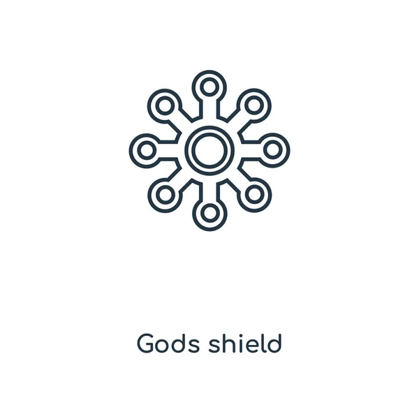 Gods Shield Icon Trendy Design Style Gods Shield Icon Isolated — Stock Vector