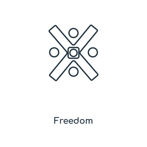 Freiheitssymbol Trendigen Design Stil Freiheitssymbol Isoliert Auf Weißem Hintergrund Freiheit — Stockvektor
