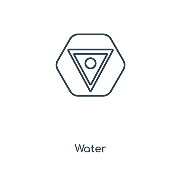 Woda Koncepcja Linia Ikona Liniowy Wody Koncepcja Kontur Symbolu Projekt — Wektor stockowy