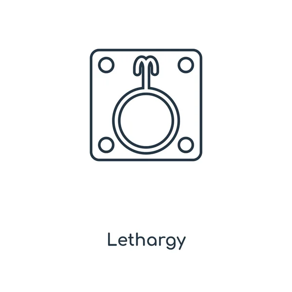 Icono Del Letargo Estilo Diseño Moda Icono Letargo Aislado Sobre — Vector de stock