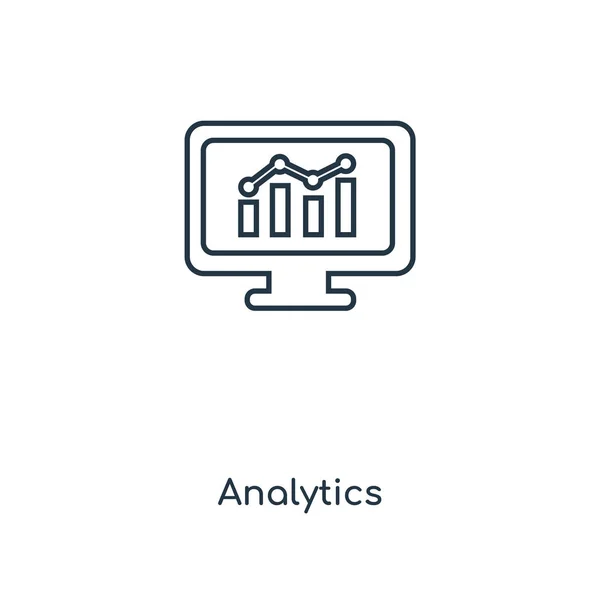 Иконка Аналитики Стиле Модного Дизайна Иконка Аналитики Выделена Белом Фоне — стоковый вектор