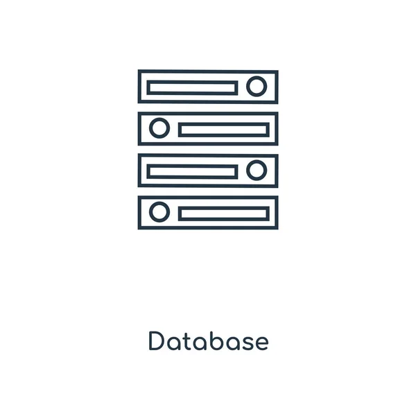 Иконка Базы Данных Стиле Модного Дизайна Иконка Базы Данных Выделена — стоковый вектор