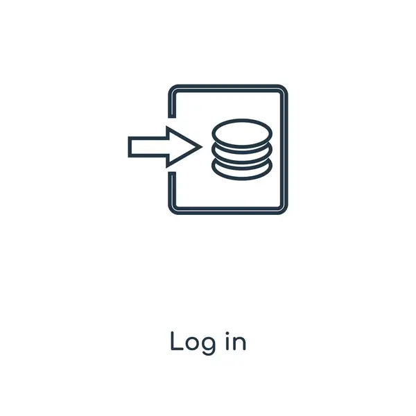Log Icon Trendy Design Style Log Icon Isolated White Fone — стоковый вектор